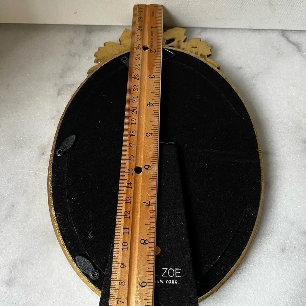 Rachel Zoe Elegant Gold ornate Oval Frame antique style